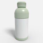 Bottles plastic product label mockup 503190