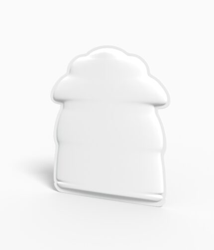 Flexible packaging 3-side sealed zipper bags mylar bag mockup 601700