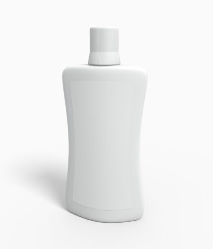 Bottles plastic product label mockup 502240