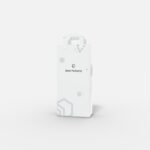 Plastic hanging tote bag mockup