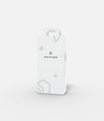 Plastic hanging tote bag mockup