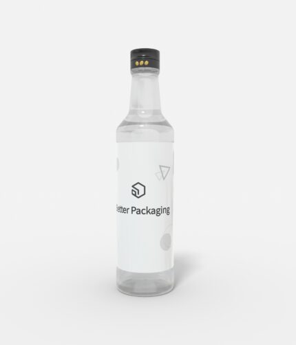 Bottles glass product label mockup 508840