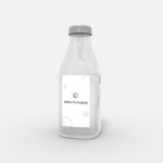 Bottles glass product label mockup 500880