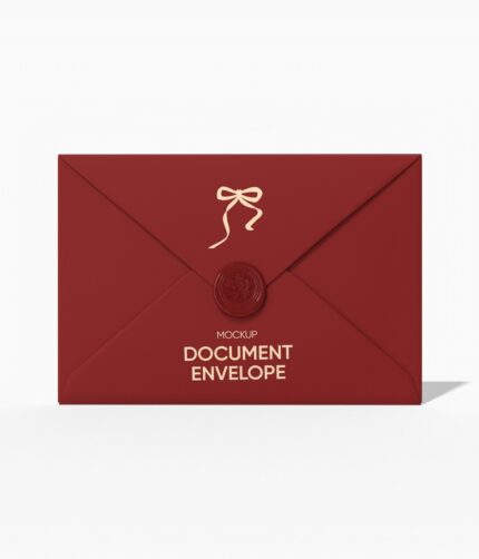 Invitation envelope mockup
