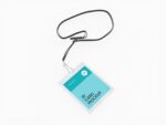 Employee ID card lanyard mockup