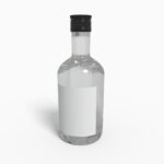 Bottles glass cylindrical mockup 502890