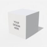 Custom cube box mockup