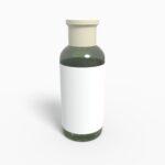 Bottles plastic cylindrical mockup 502290