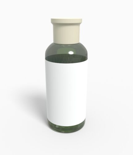 Bottles plastic cylindrical mockup 502290