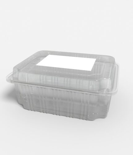 Flexible packaging plastic box disposable mockup 603520