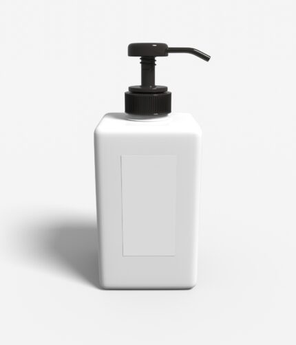 Bottles product label shampoos mockup 500530
