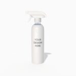 Plastic spray bottle mockup