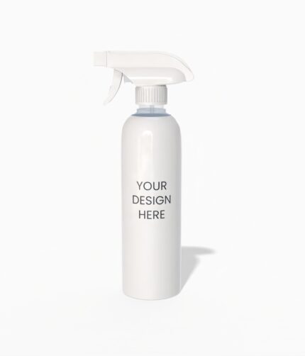 Plastic spray bottle mockup