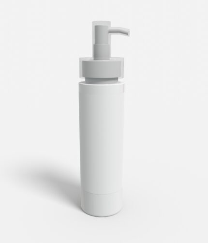 Bottles plastic cylindrical mockup 504670