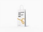 Small shopping bag mockup