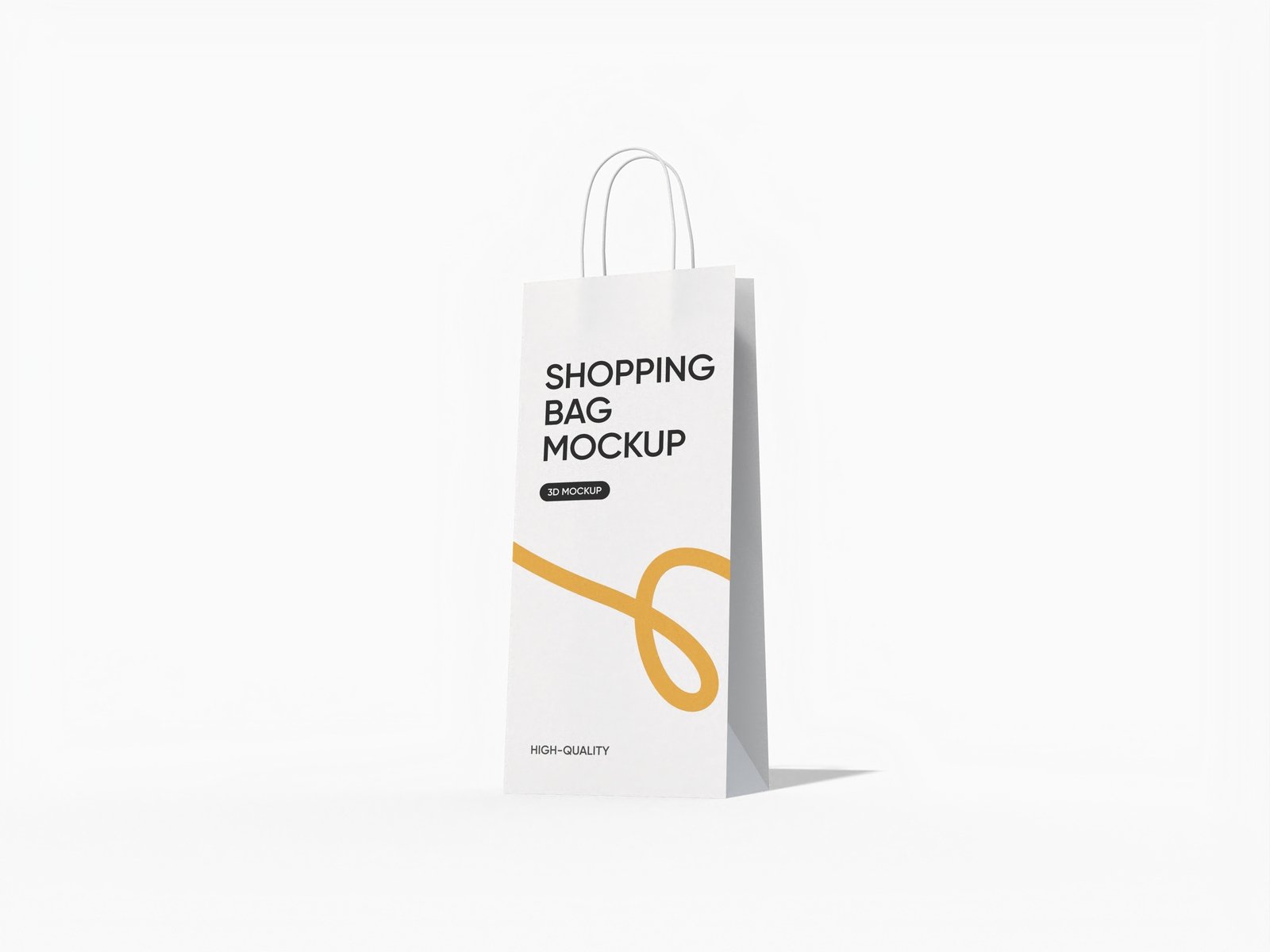 Small shopping bag mockup Small shopping bag mockup