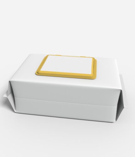 Wet wipes packaging mockup