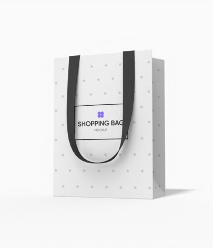 Luxury shopping bag mockup