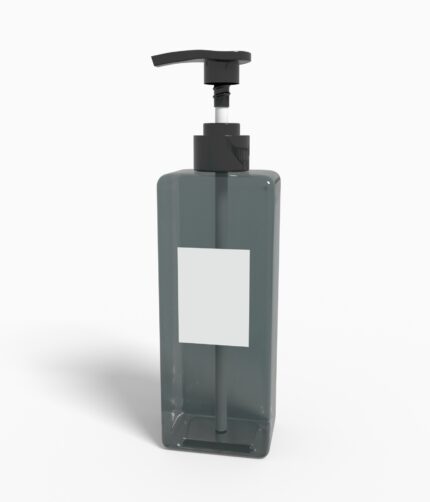 Bottles plastic product label mockup 504250