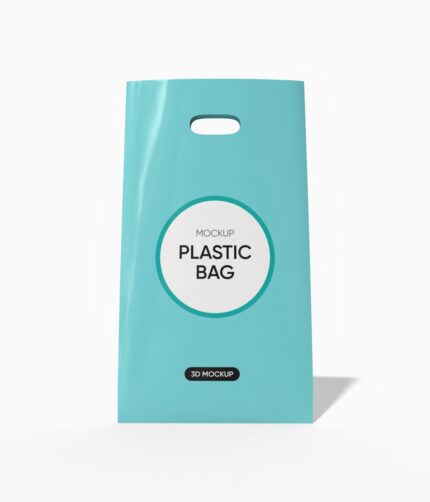 Small plastic bag mockup