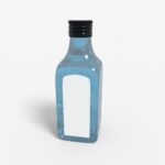 Bottles glass product label mockup 501840