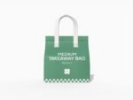 Medium handle bag mockup