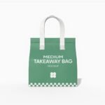 Medium handle bag mockup
