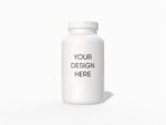Nutritional supplement bottle mockup