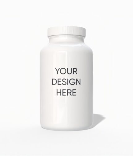 Nutritional supplement bottle mockup