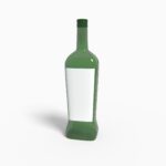Bottles glass product label mockup 502660