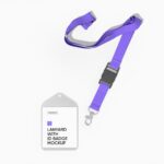 Lanyard with ID badge mockup
