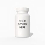 Supplement bottle mockup