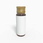 Bottles glass product label mockup 503090