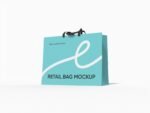 Luxury shopping bag mockup