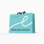 Luxury shopping bag mockup