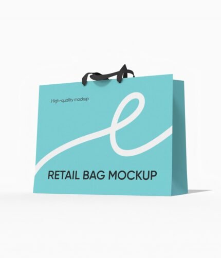 Luxury shopping bag mockup