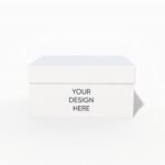 Rectangle box with lid mockup