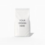 Plastic snack bag mockup