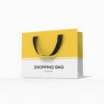 Small shopping bag mockup