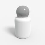 Bottles plastic product label mockup 501790