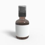 Bottles plastic product label mockup 504540