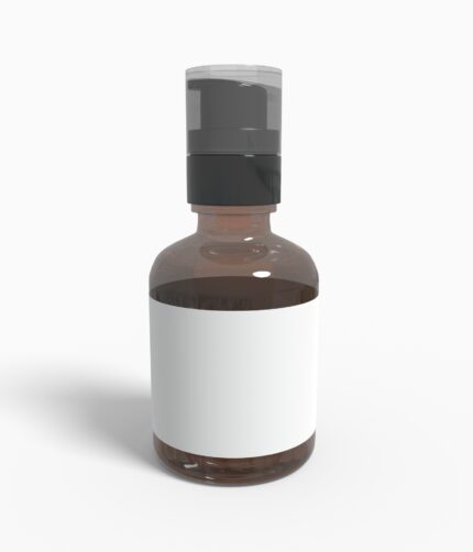 Bottles plastic product label mockup 504540