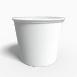 Soup cup with lid mockup 601410