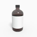 Bottles plastic product label mockup 504160