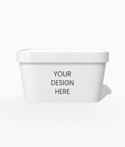 1000ml plastic box mockup