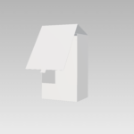 Tuck end box with cover mockup