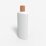 Bottles plastic product label mockup 501510