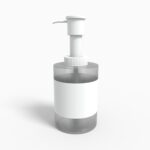 Bottles plastic product label mockup 504360