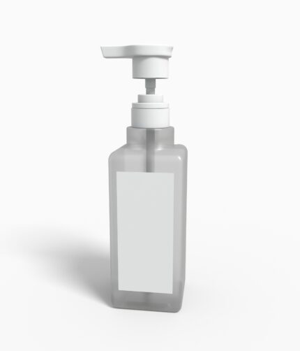 Bottles plastic product label mockup 504270