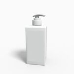 Bottles plastic product label mockup 503790